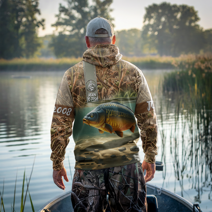 Carp Legend Personalized Zip Hoodie