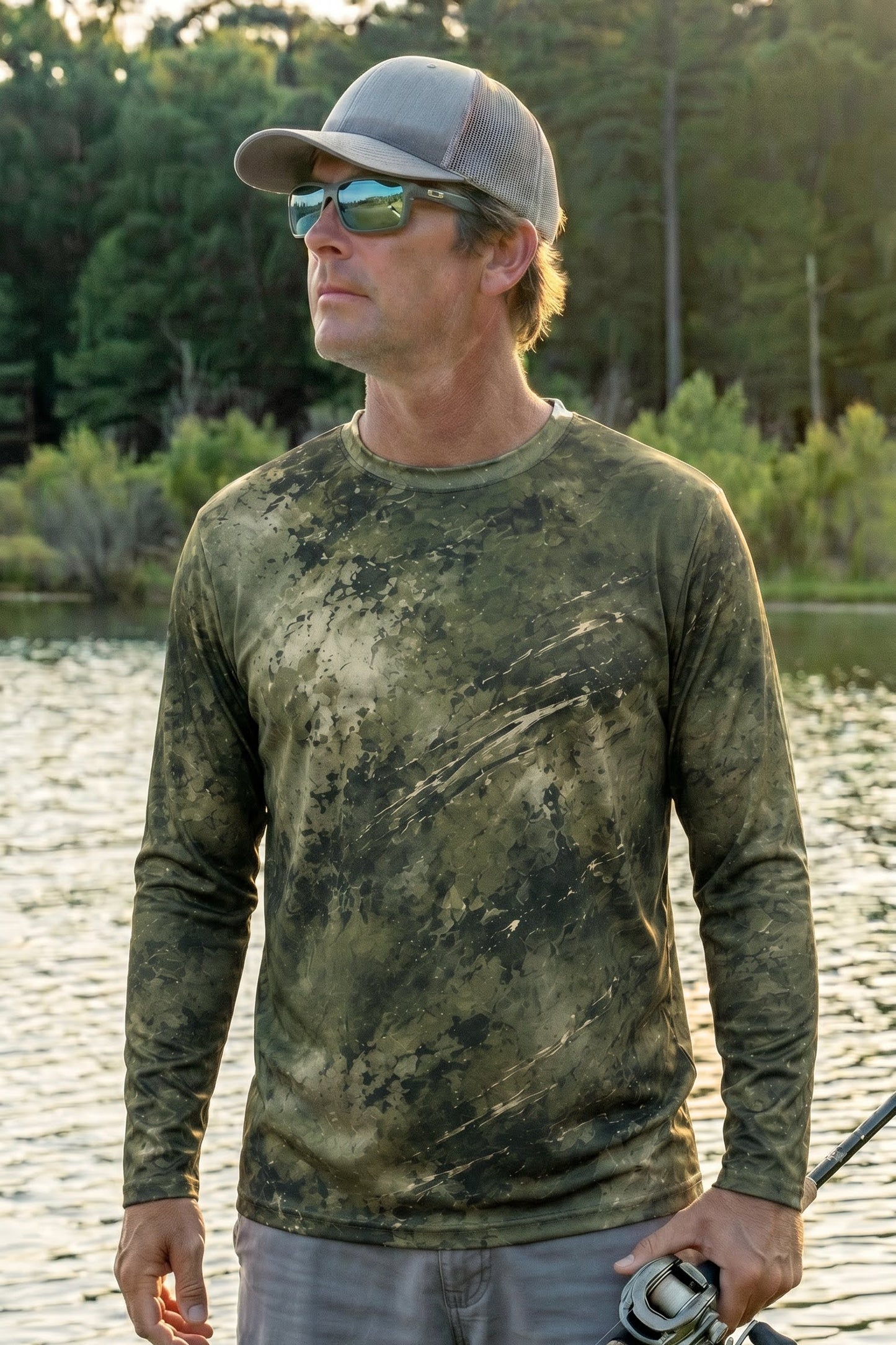 Performance Fishing Long Sleeve - Dragon Moss Rainbow - TBT117