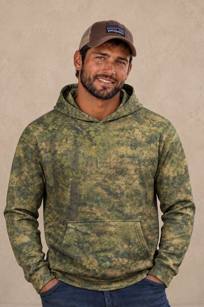 Performance Fleece-Lined Hoodie - Forest Turkey - FD1G