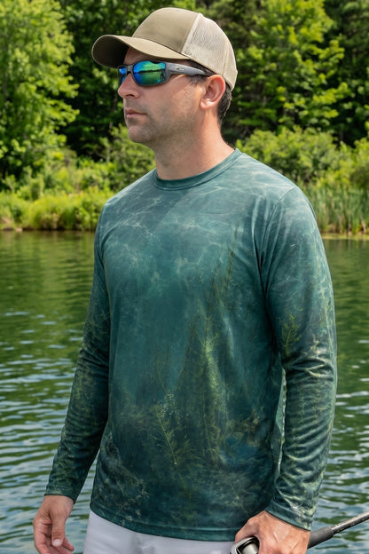 Performance Fishing Long Sleeve -  Blue Strike Pike - AOF35