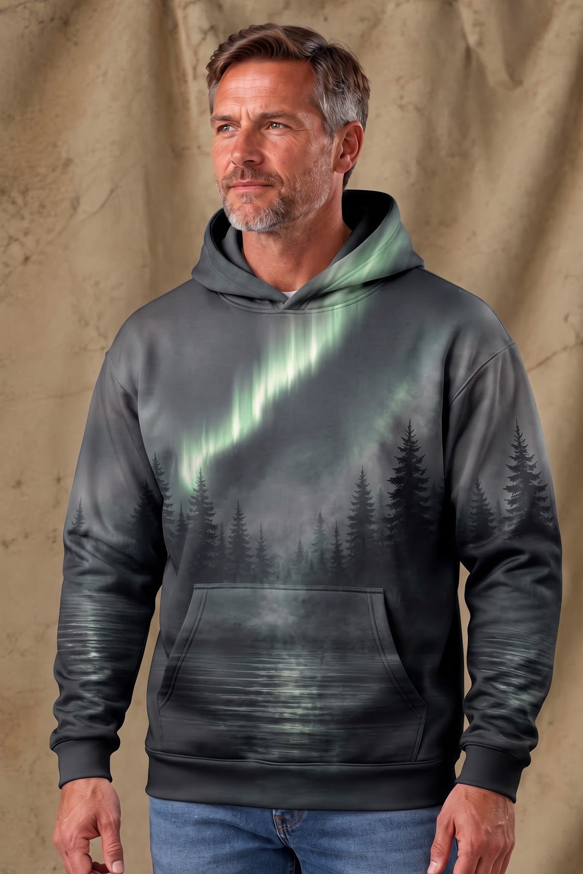 Performance Fleece-Lined Hoodie – Aurora Lake Moose Sovereign