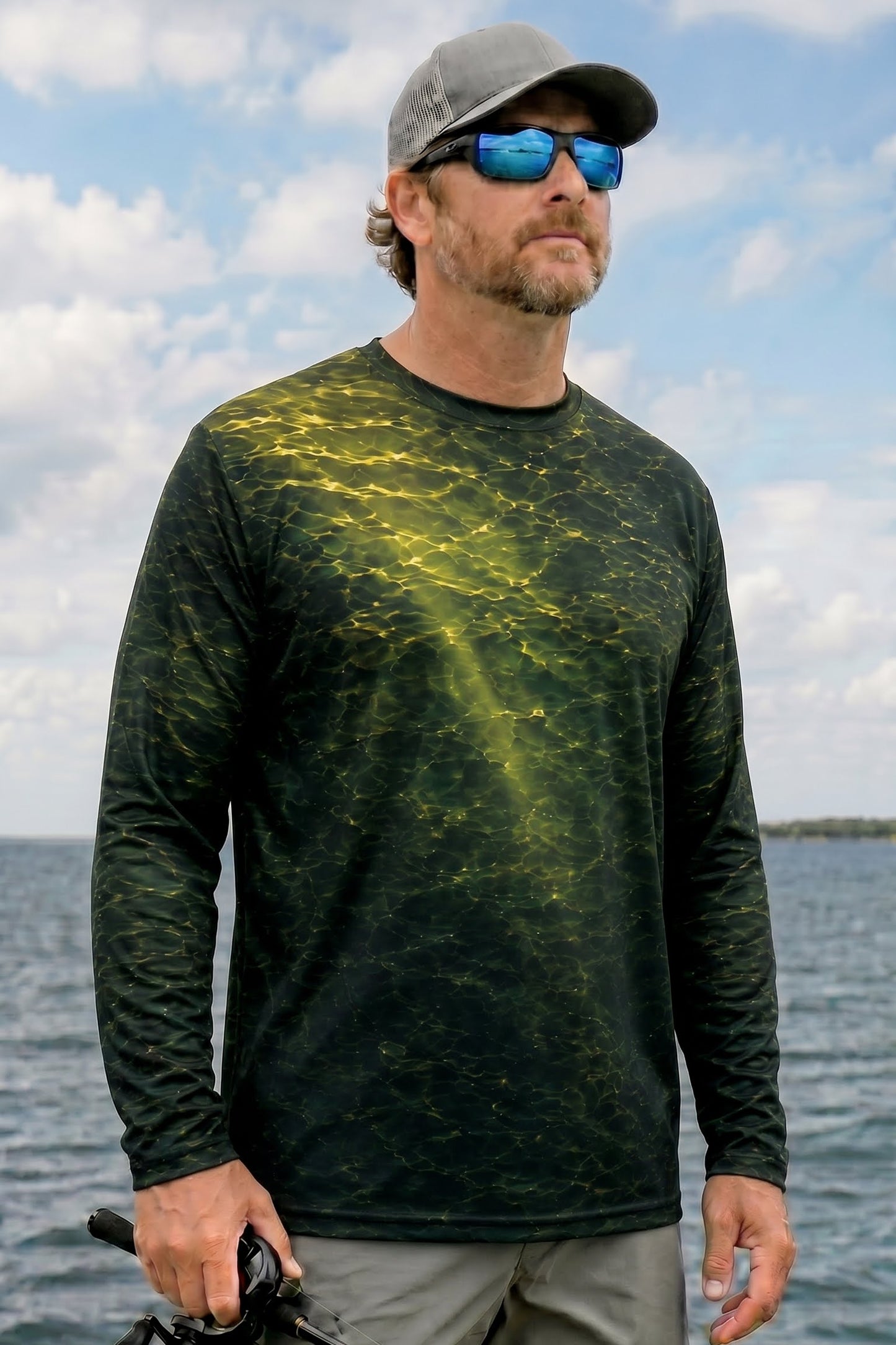 Performance Fishing Long Sleeve - Green Weed Musky - TBT112