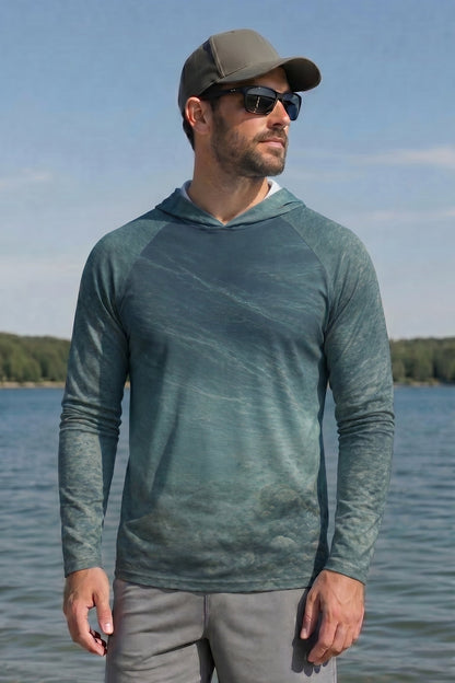 AirLite Fishing Sun Hoodie - Salmon Stonecurrent - MHL022