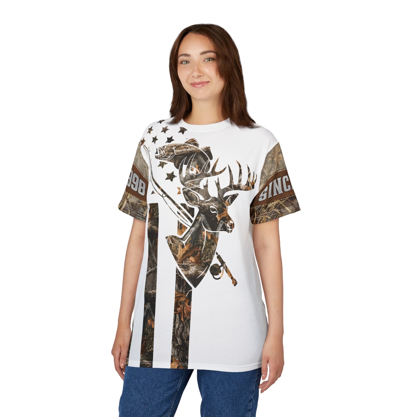 Wilderness Stars & Stripes Personalized Unisex Cut & Sew Tee