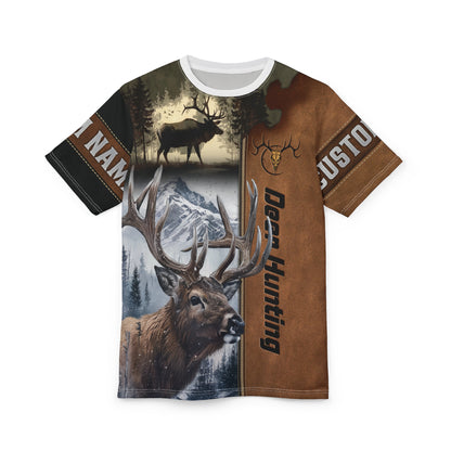 Deer Hunting Majesty Personalized Unisex Cut & Sew Tee