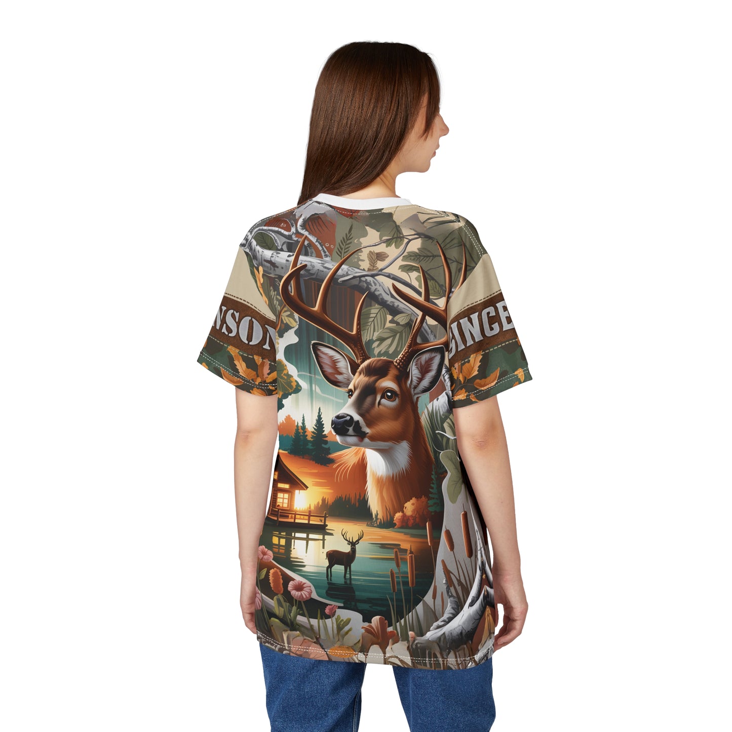 Lakeside Buck Retreat Personalized Unisex Cut & Sew Tee