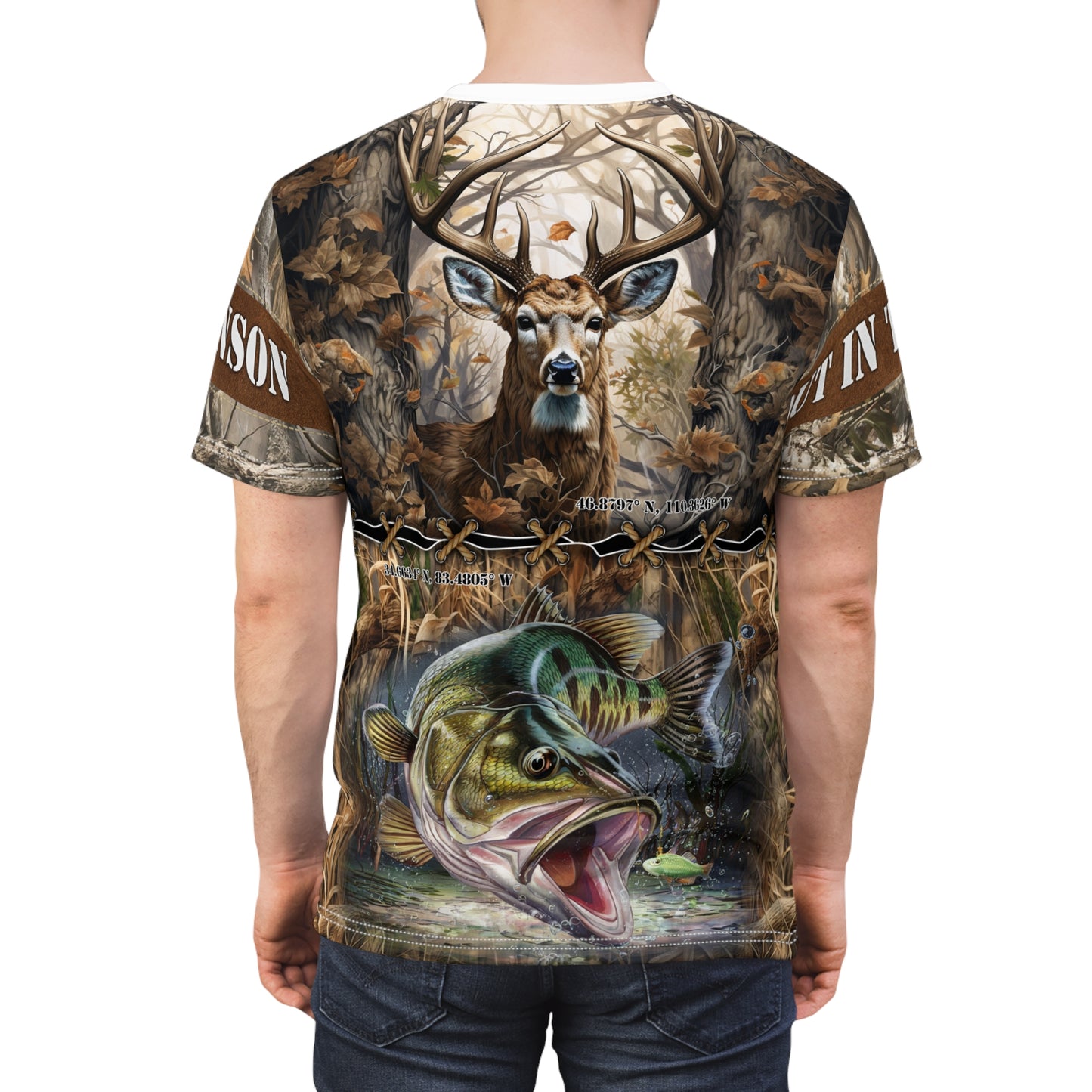 Wilderness Coordinates Personalized Unisex Cut & Sew Tee