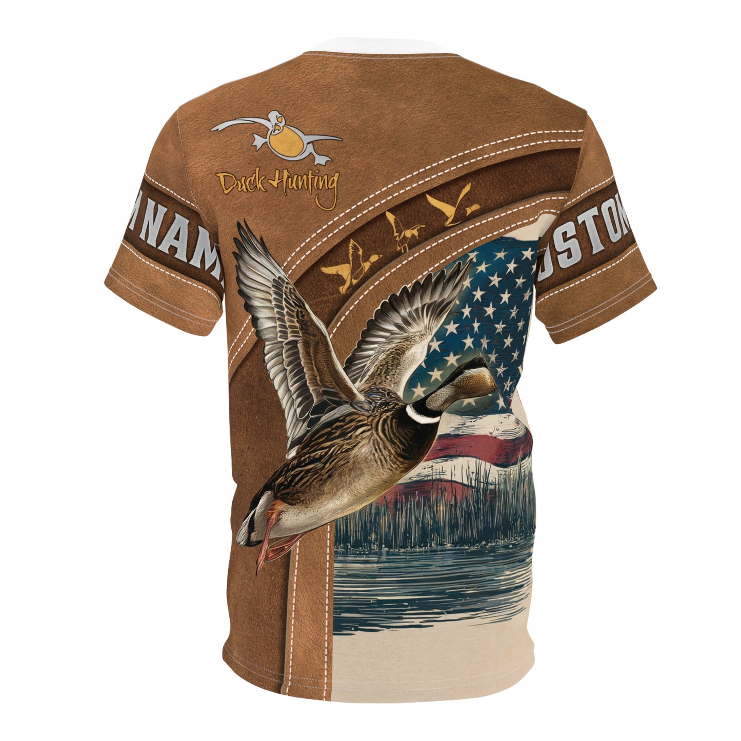 Duck Hunting Heritage Personalized Unisex Cut & Sew Tee