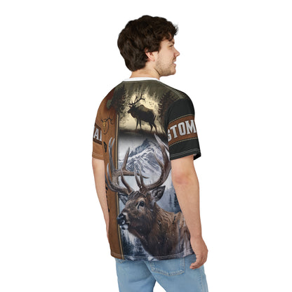 Deer Hunting Majesty Personalized Unisex Cut & Sew Tee