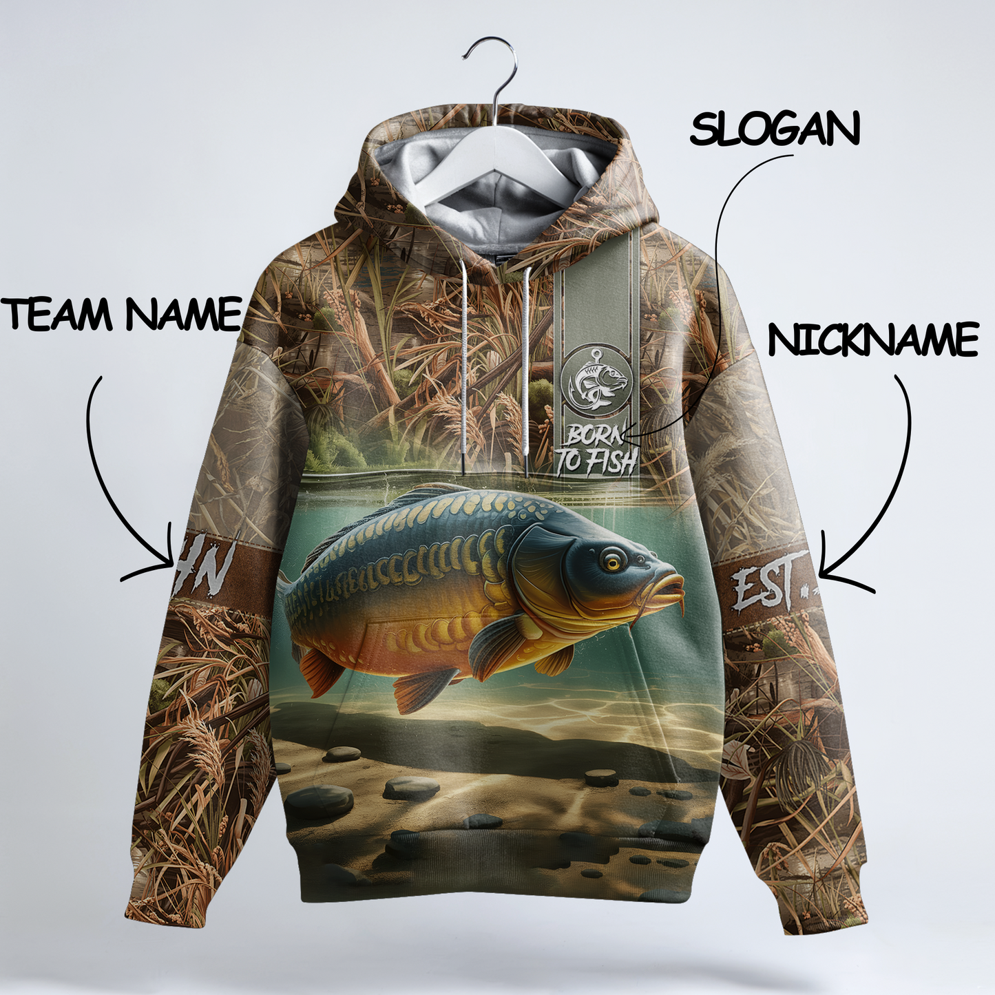 Carp Legend Personalized Hoodie