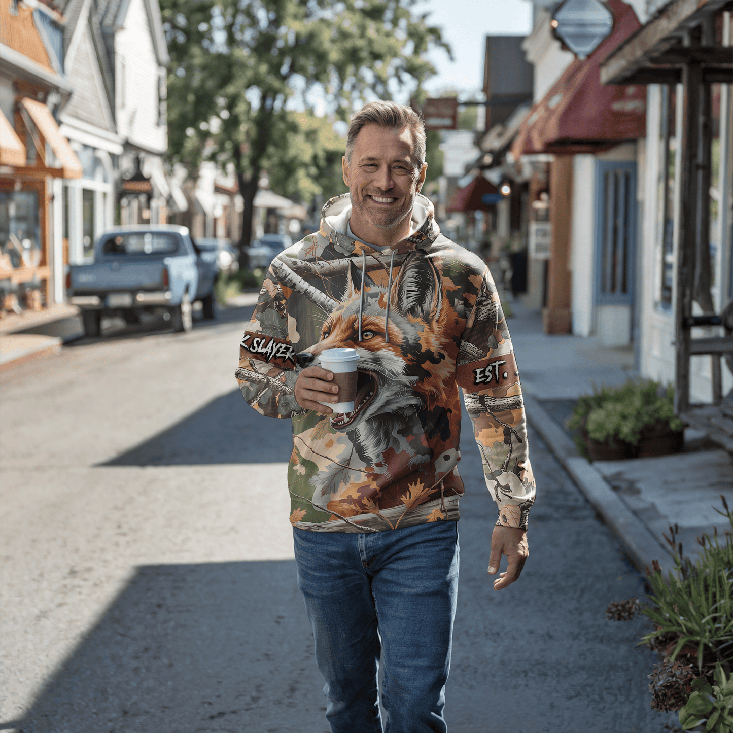Red Fox Predator Camo Personalized Hoodie
