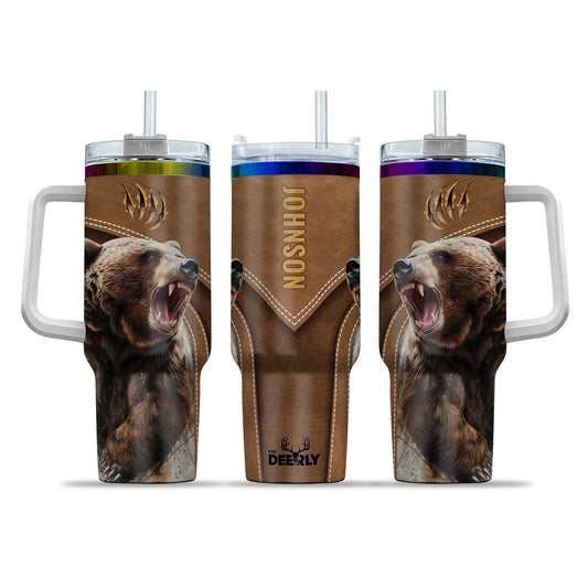 Bear Roar Personalized 40oz Tumbler - The Deerly