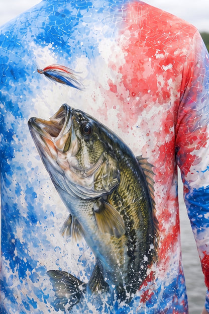 250th Anniversary Performance Fishing Long Sleeve - Freedom Strike Bass 🇺🇸 - AOF132