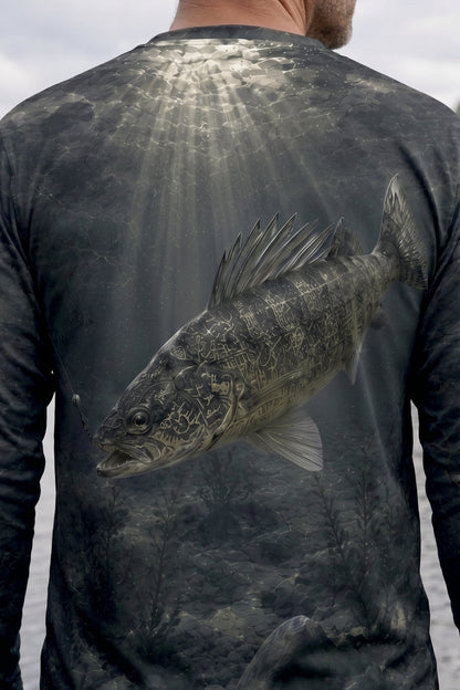 Performance Fishing Long Sleeve - Ghostly Deep Walleye - TBT120