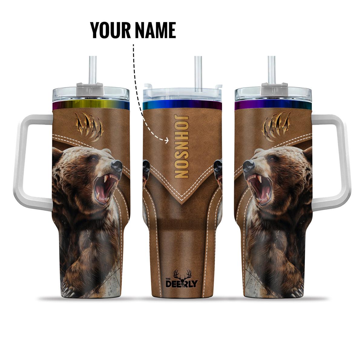 Bear Roar Personalized 40oz Tumbler - The Deerly