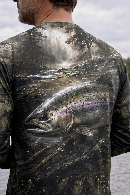 Performance Fishing Long Sleeve - River Trout Timber - TBT105