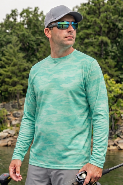 Performance Fishing Long Sleeve - Turquoise Timber Crappie - TBT51