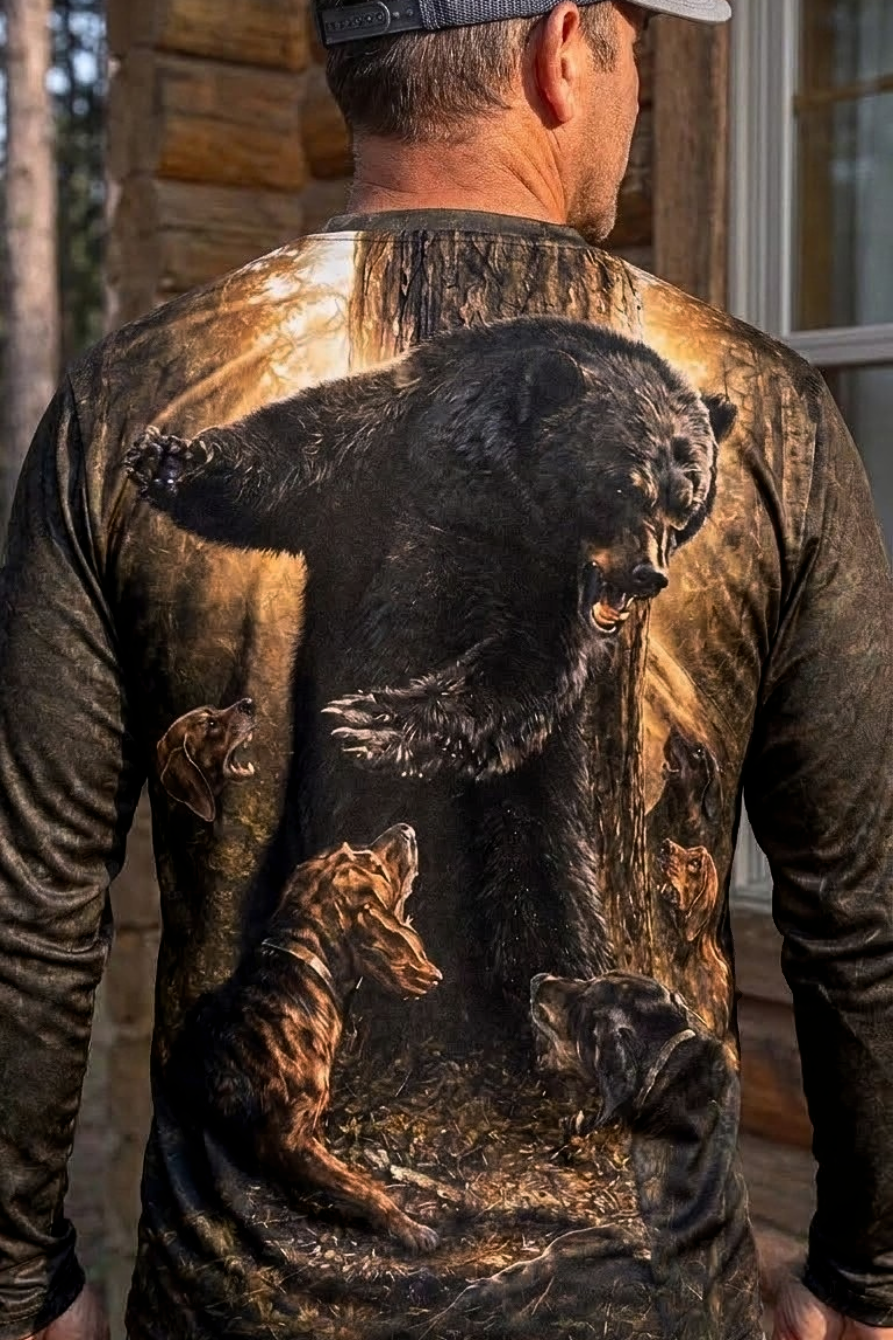 Performance Hunting Long Sleeve - Deep Timber Bear Stand - ULS518K
