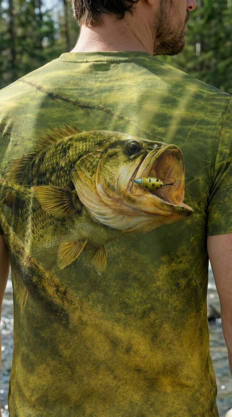 Pro Fishing Short Sleeve - Clay Bottom Bass - AOF16