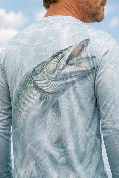 Performance Fishing Long Sleeve - Ghost Bay Musky - AOF11