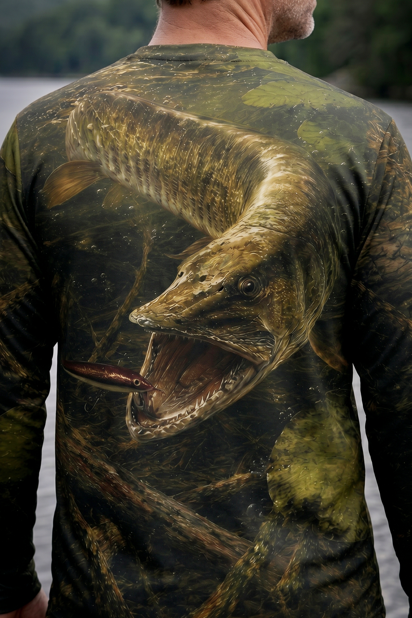 Performance Fishing Long Sleeve - Timber Swamp Pike - TBT121