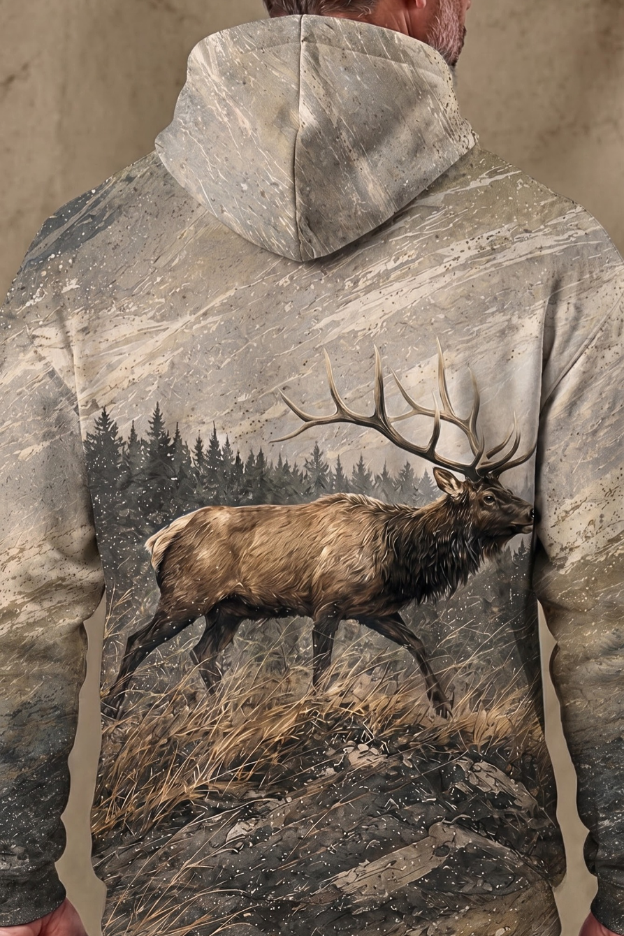 Performance Fleece-Lined Hoodie – Mountain Elk Summit