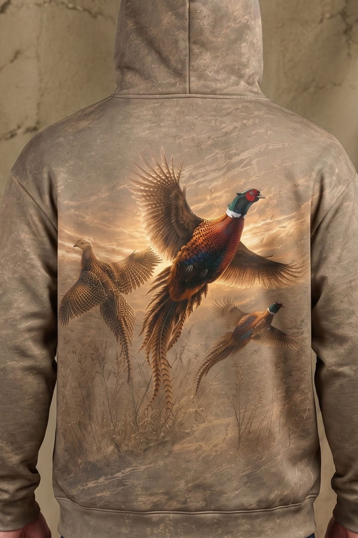Performance Fleece-Lined Hoodie - Golden Pheasant Flush