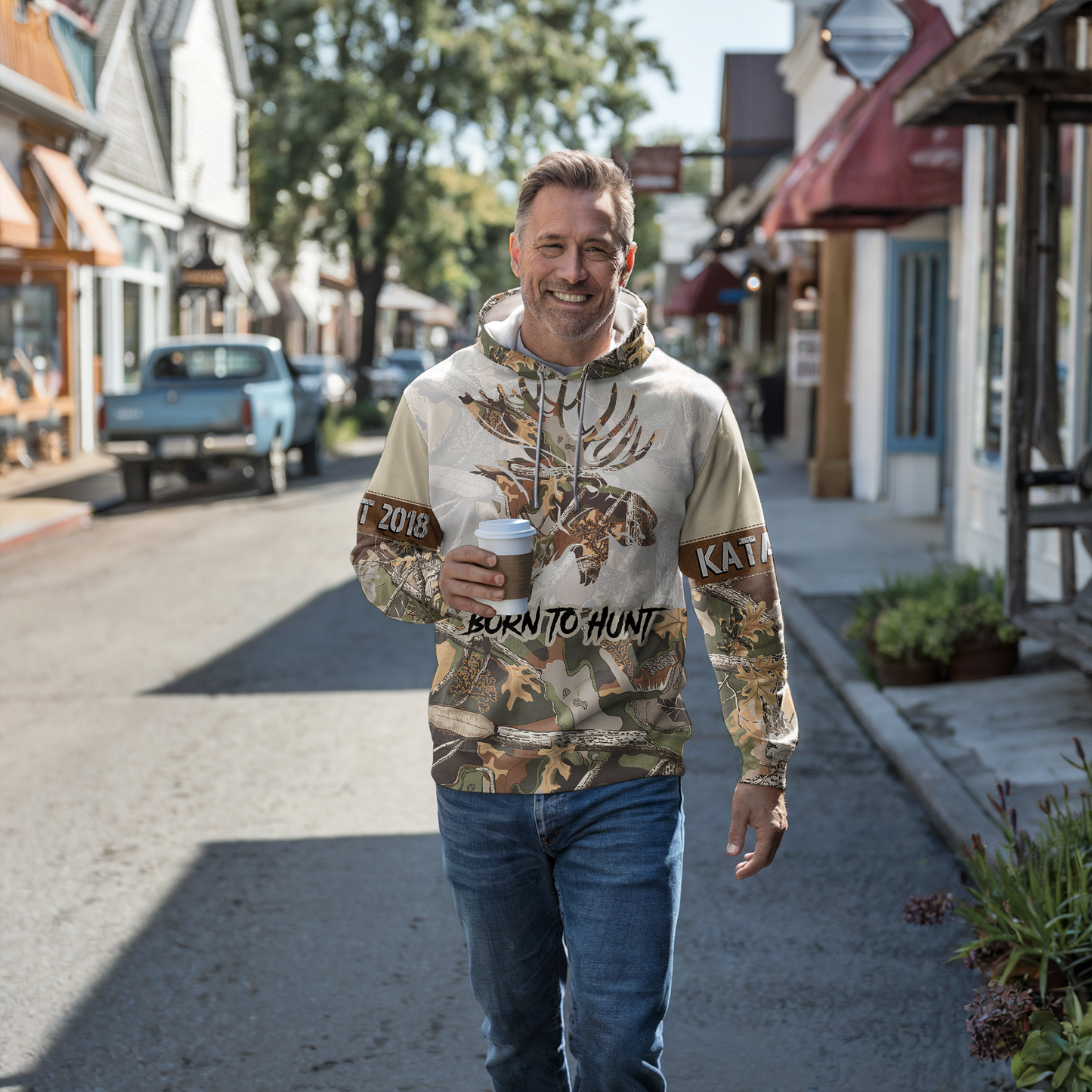 Bull Moose Camo Personalized Hoodie