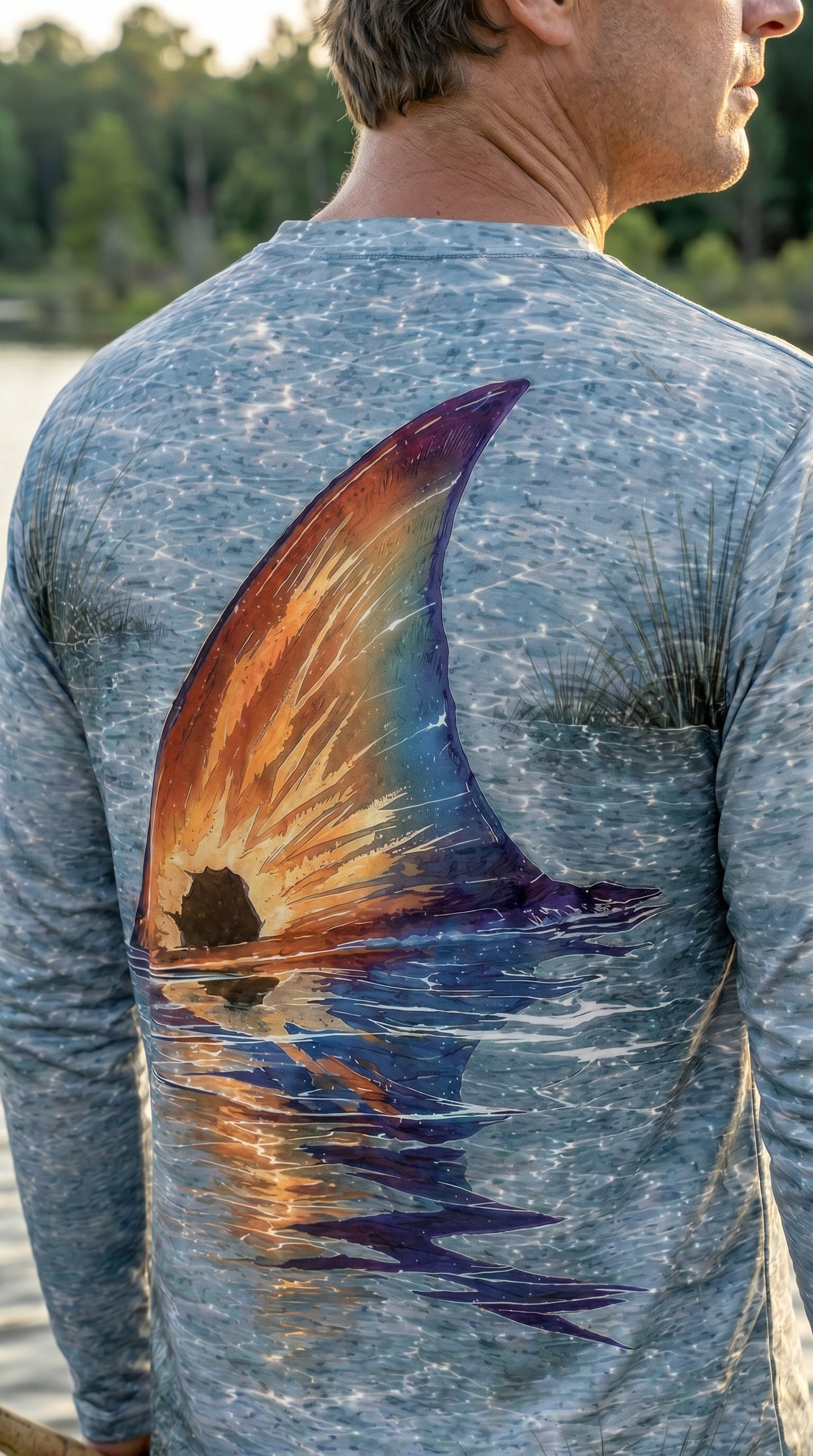 Performance Fishing Long Sleeve - Prism Tail Redfish - RRF05