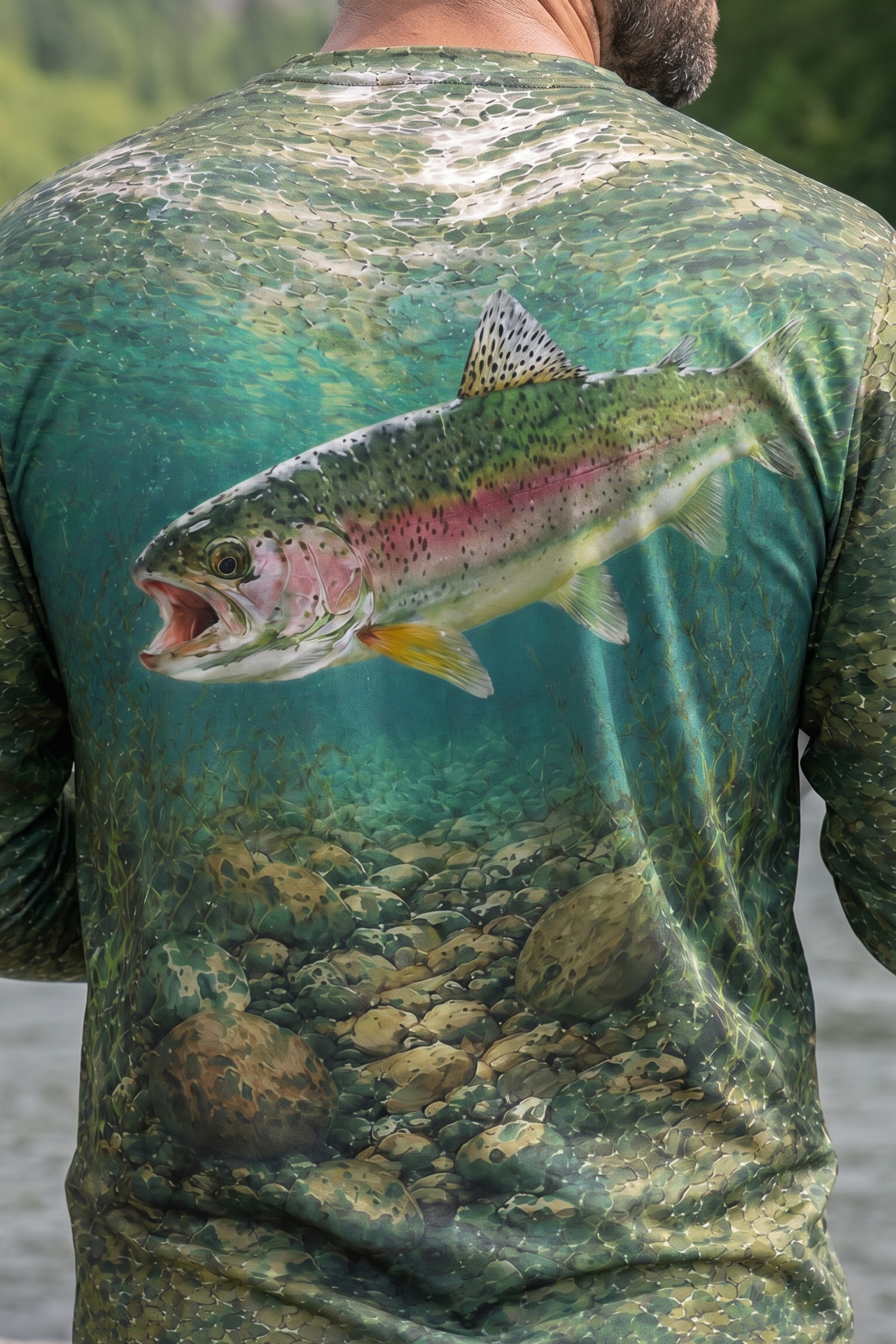 Performance Fishing Long Sleeve - Sunlit Creek Rainbow - TBT80