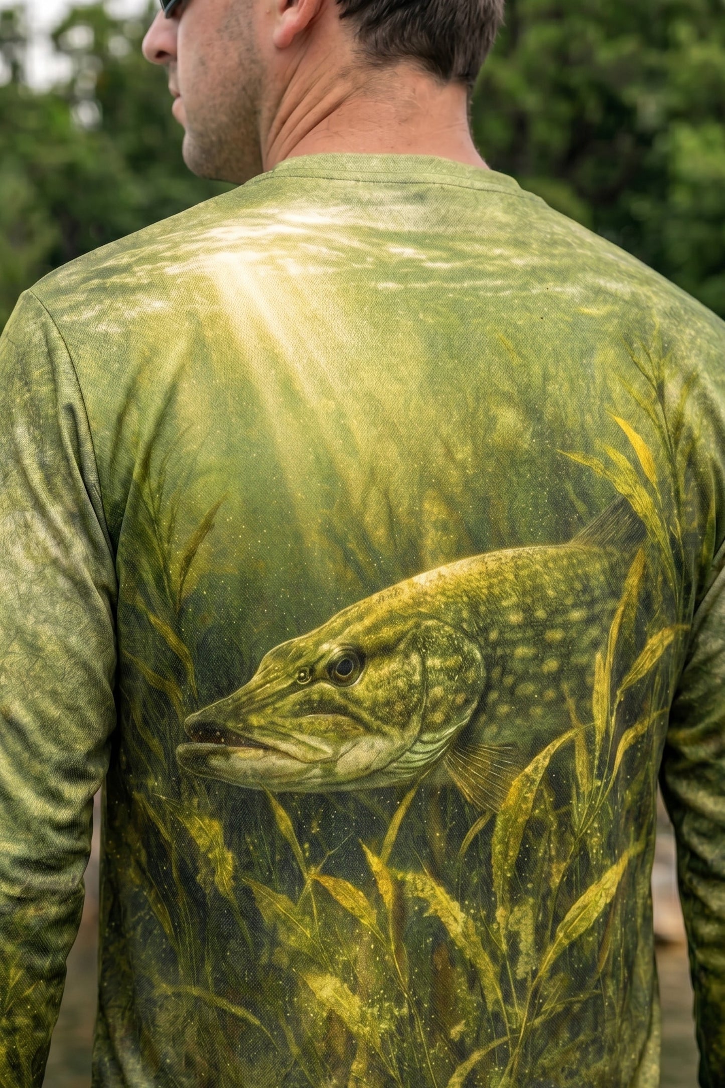 Performance Fishing Long Sleeve - Marsh Pike Ambush - TBT57