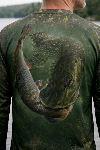 Performance Fishing Long Sleeve - Swamp Pike Strike - TBT93