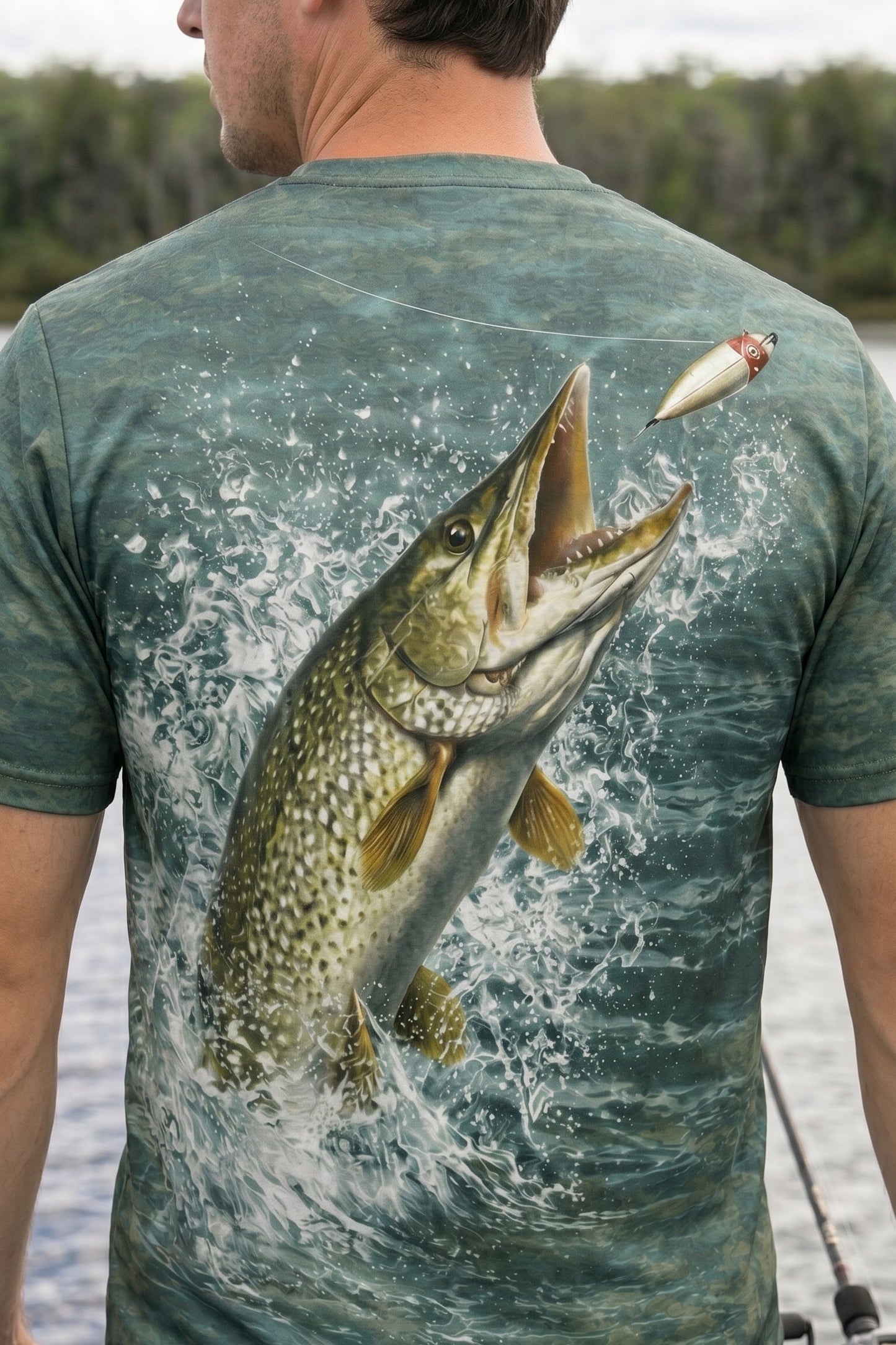 Pro Fishing Short Sleeve - Backwater Pike Ambush - AOF18