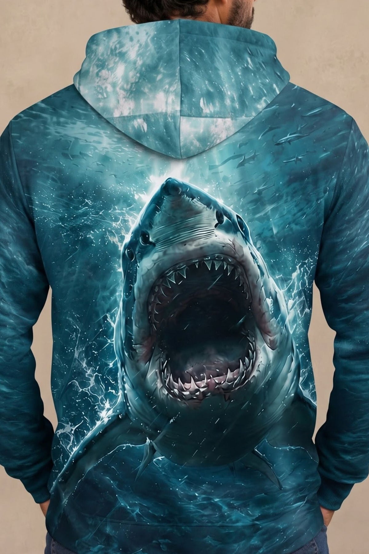 Performance Outdoor Fleece-Lined Hoodie - Great White Drift - AUH05