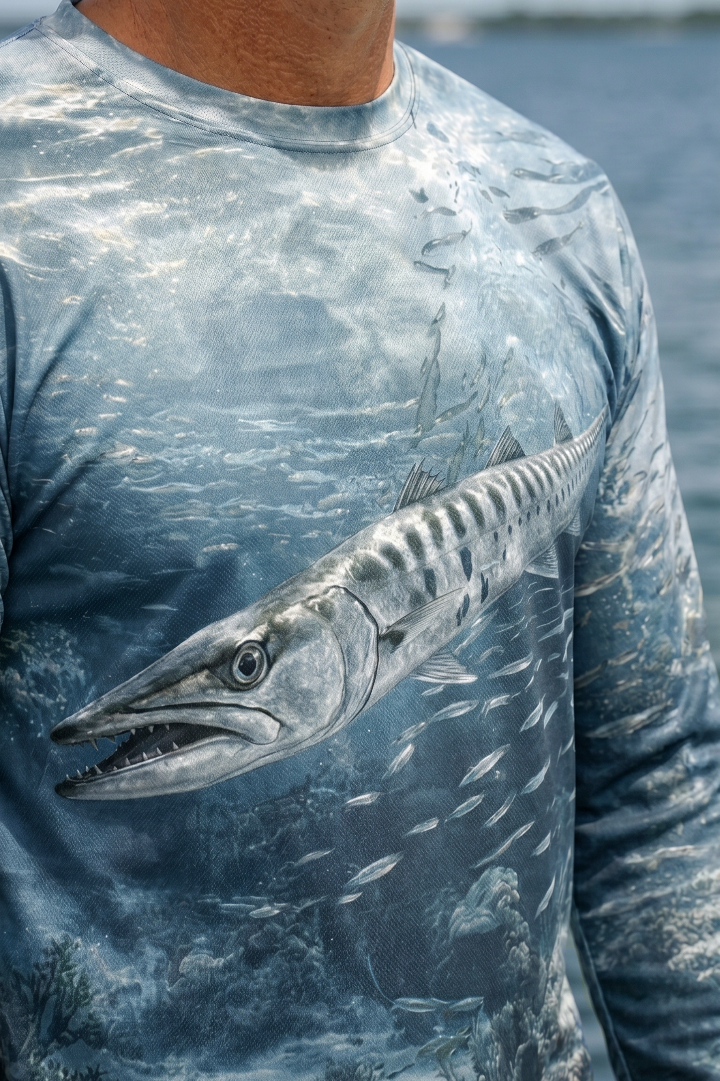 Performance Fishing Long Sleeve - Barracuda Shadow Strike - AOF02