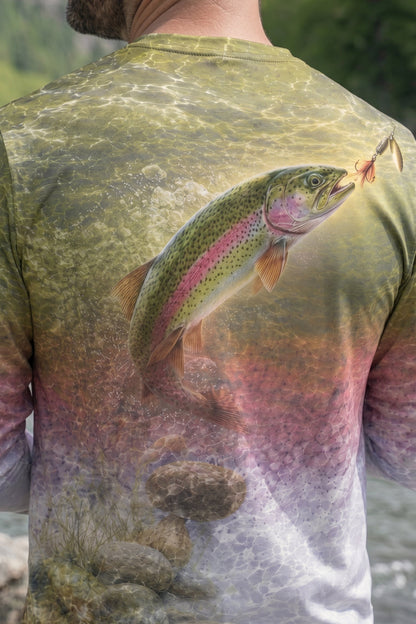Performance Fishing Long Sleeve - Clearwater Rainbow Trout - TBT82