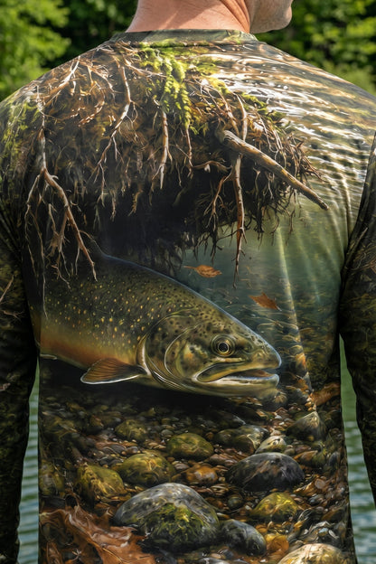 Performance Fishing Long Sleeve - River Trout Shadow - TBT109