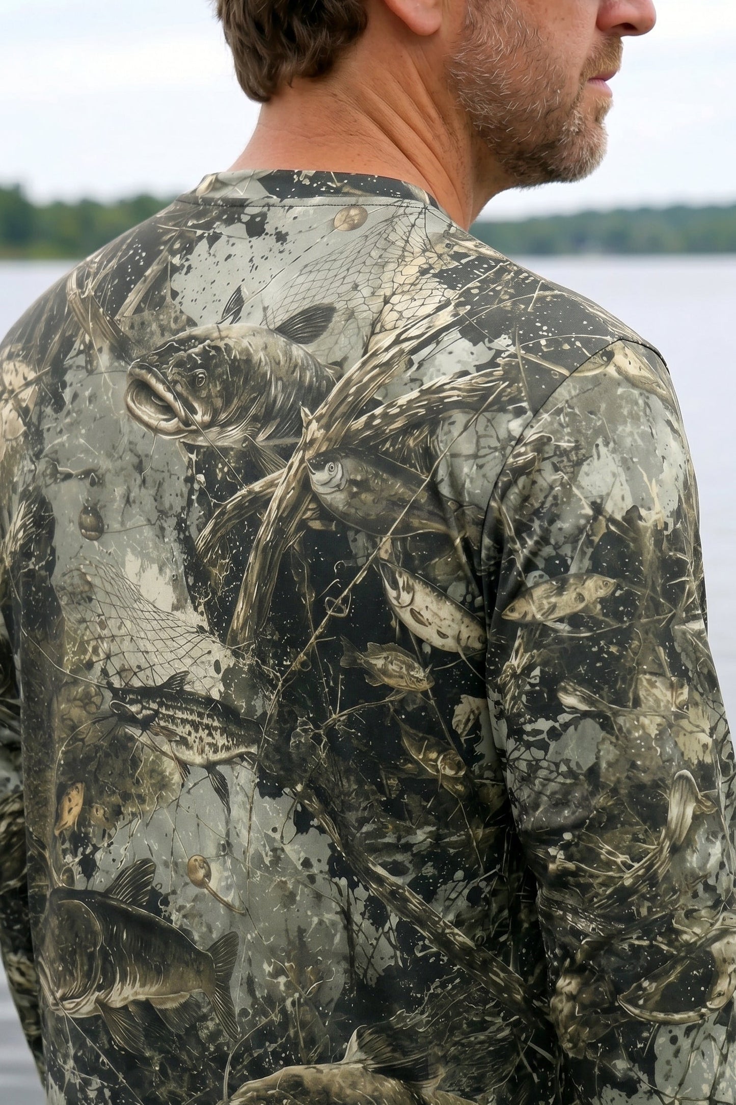 Performance Fishing Long Sleeve - Swamp Splatter Catfish - TBT125