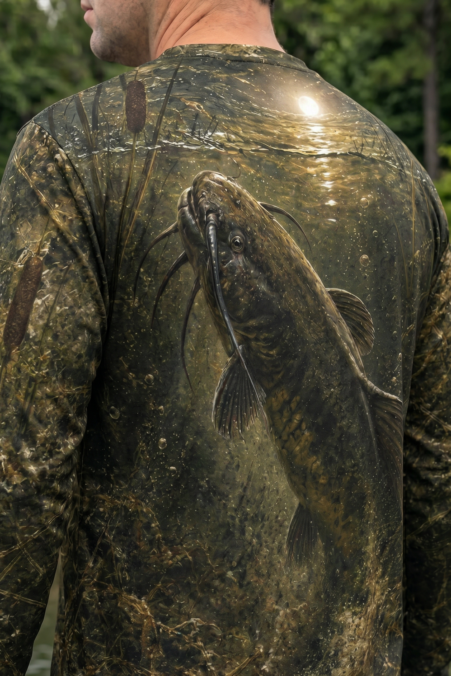 Performance Fishing Long Sleeve - Midnight Marsh Catfish - TBT90