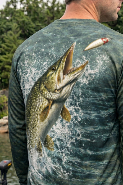 Performance Fishing Long Sleeve - Backwater Pike Ambush - TBT62