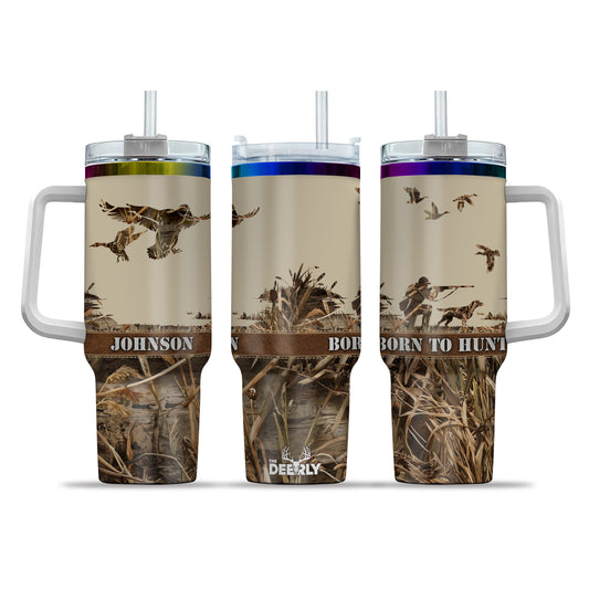 Personalized 40oz Duck Hunting Tumbler – Your Name, Your Legacy