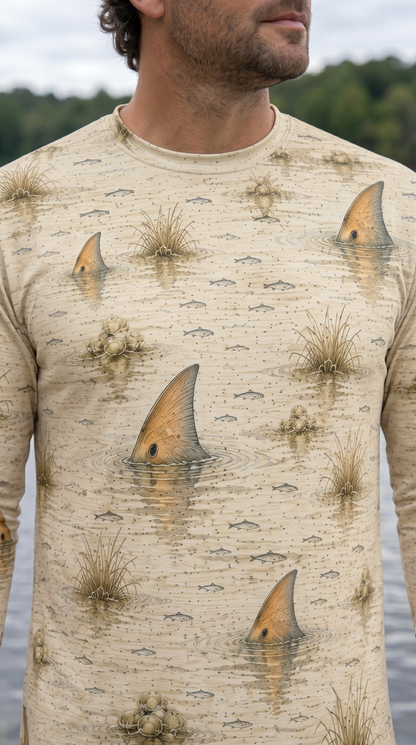 Performance Fishing Long Sleeve - Sunset Flats Redfish Pattern - RP04