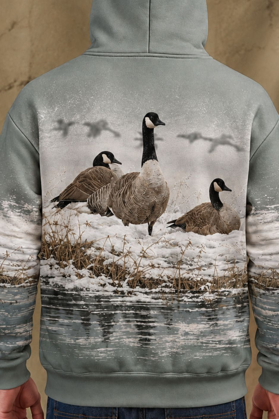 Performance Fleece-Lined Hoodie – Snowy Bank Goose Rest