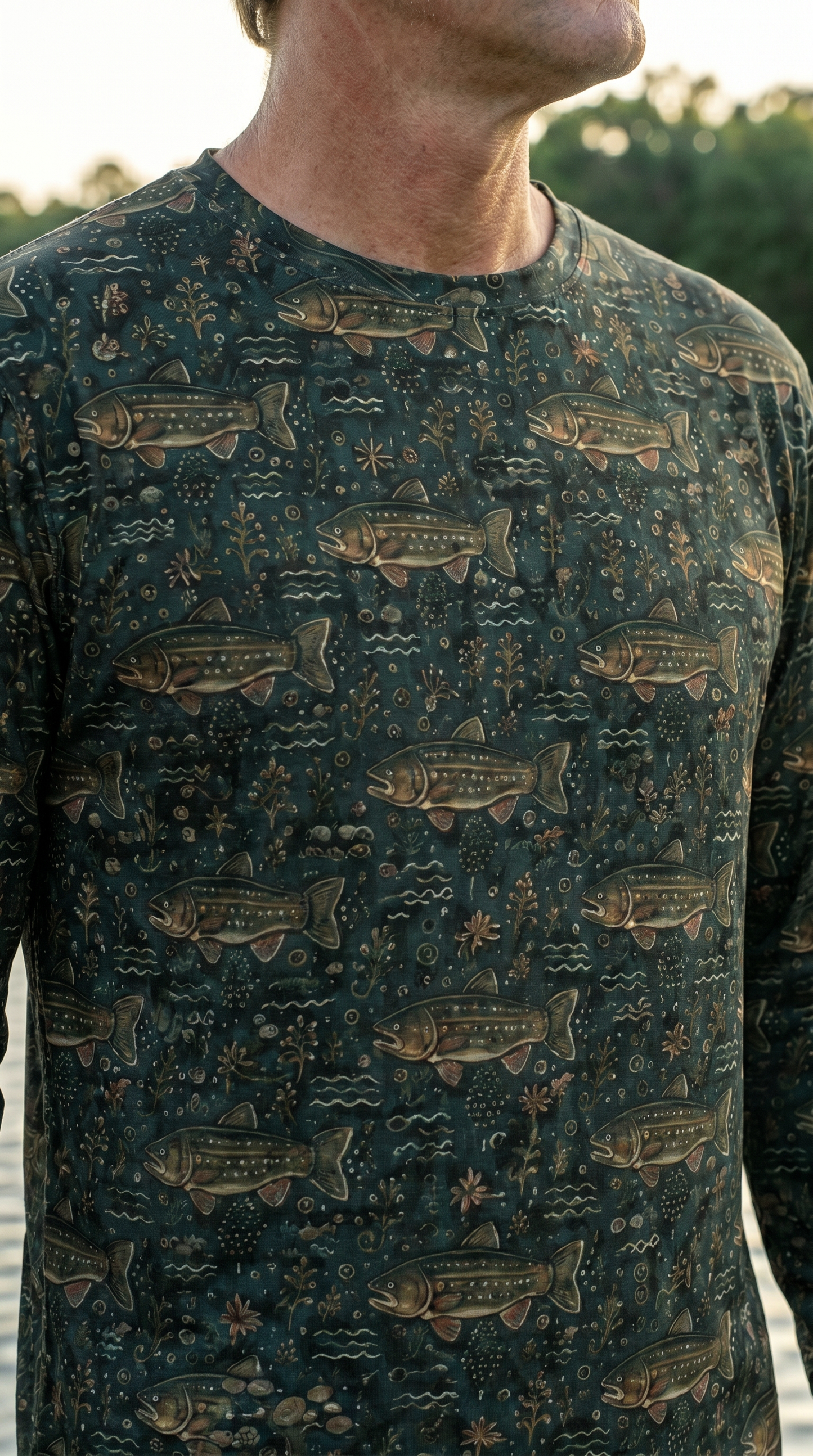 Performance Fishing Long Sleeve - Sunset Flats Redfish Pattern - RP05