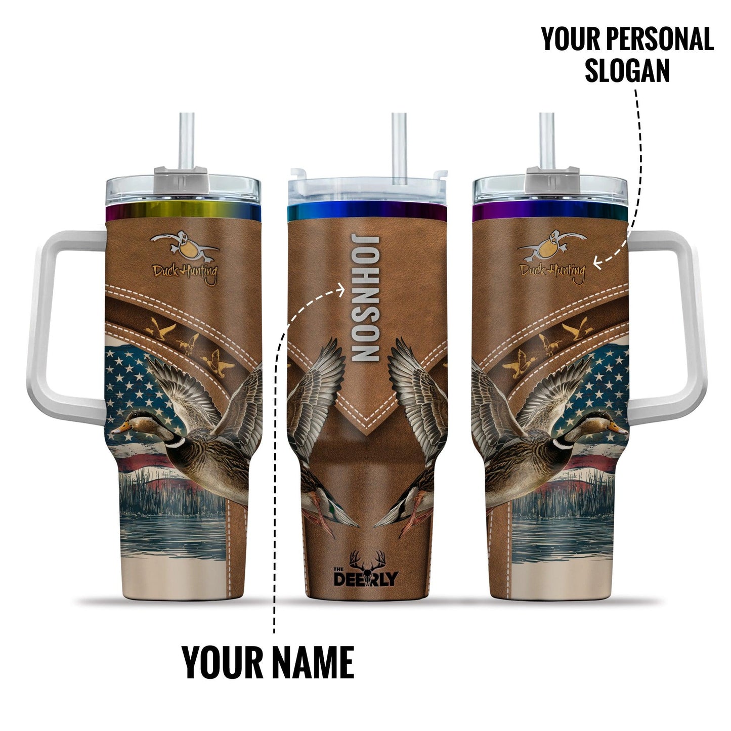 Duck Hunting Glory Personalized 40oz Tumbler - The Deerly