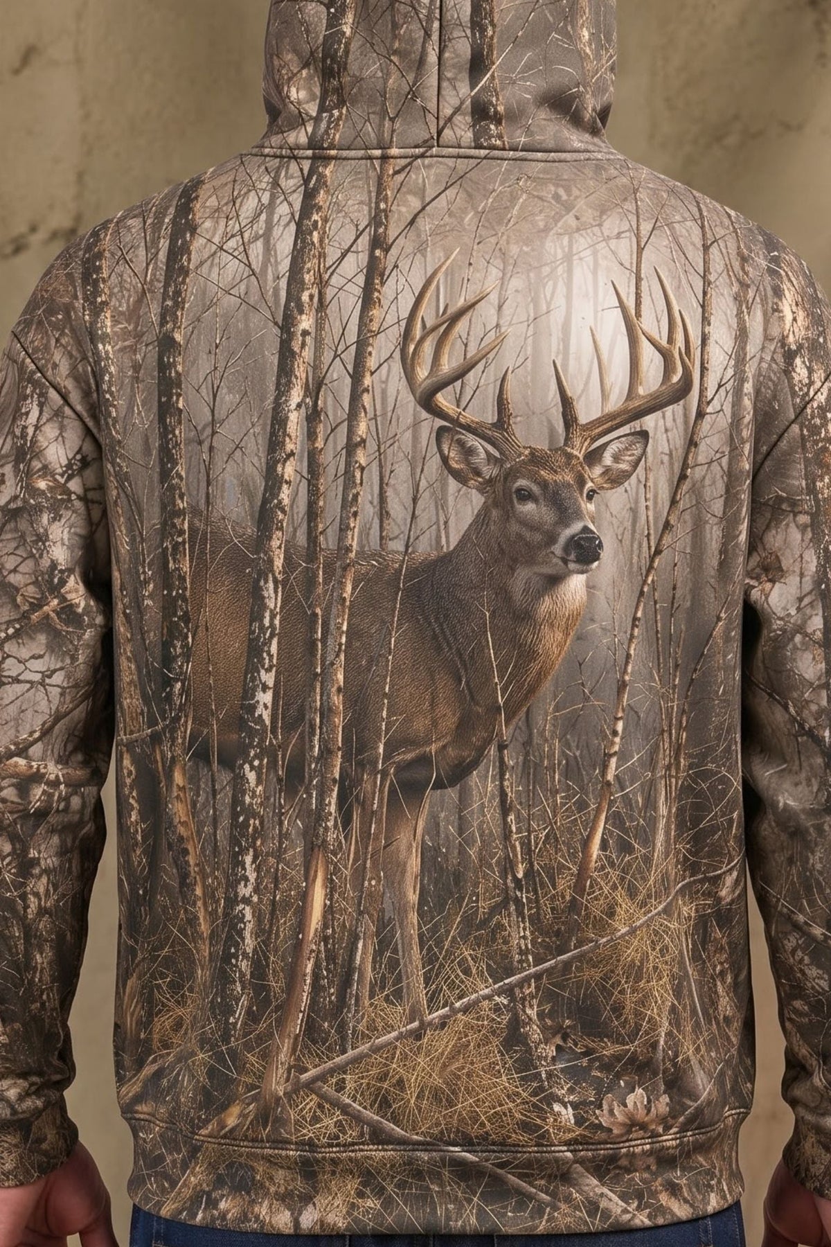Performance Fleece-Lined Hoodie – Birch Forest Whitetail
