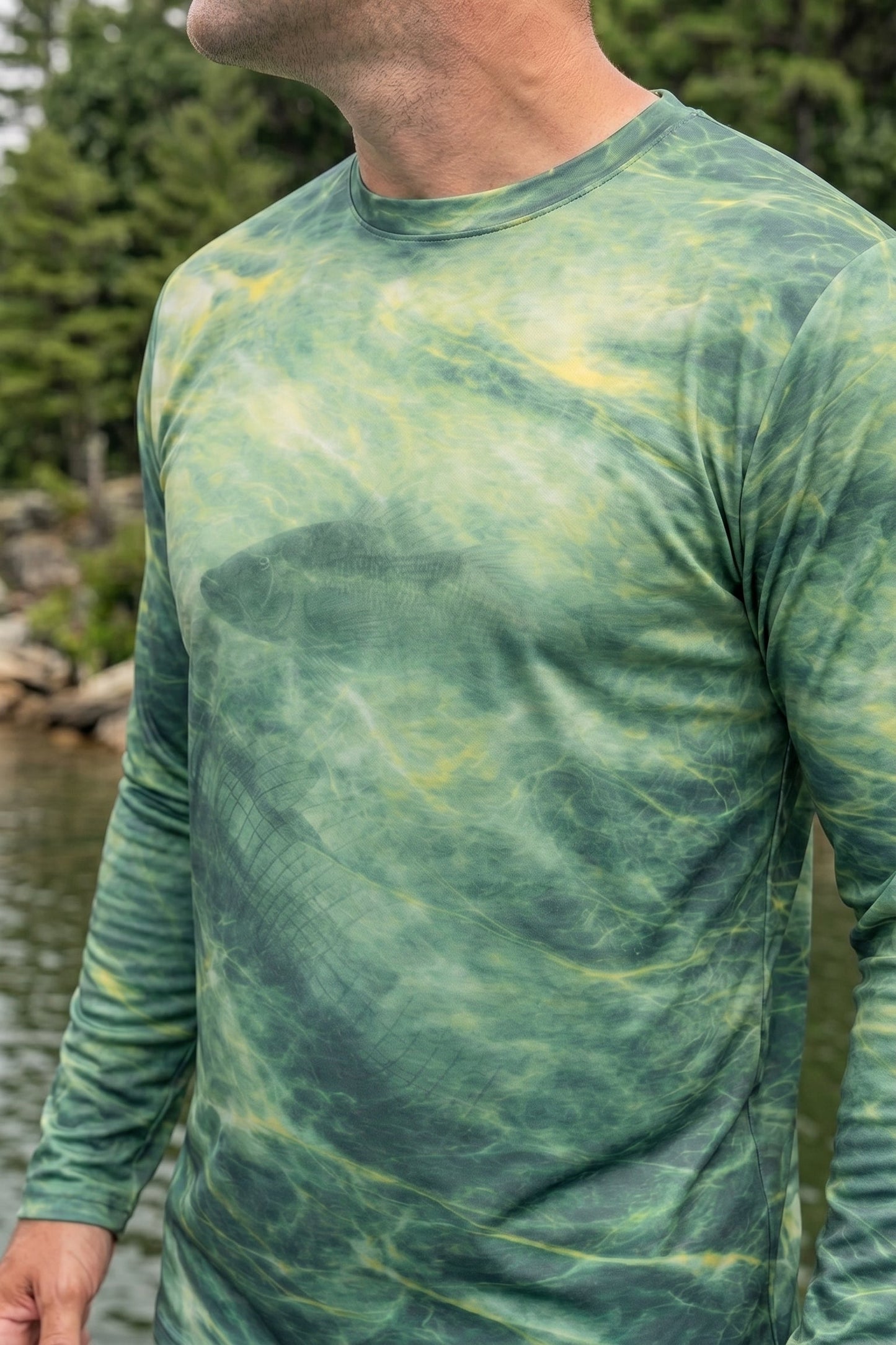 Performance Fishing Long Sleeve - Golden Marsh Bass - TBT46