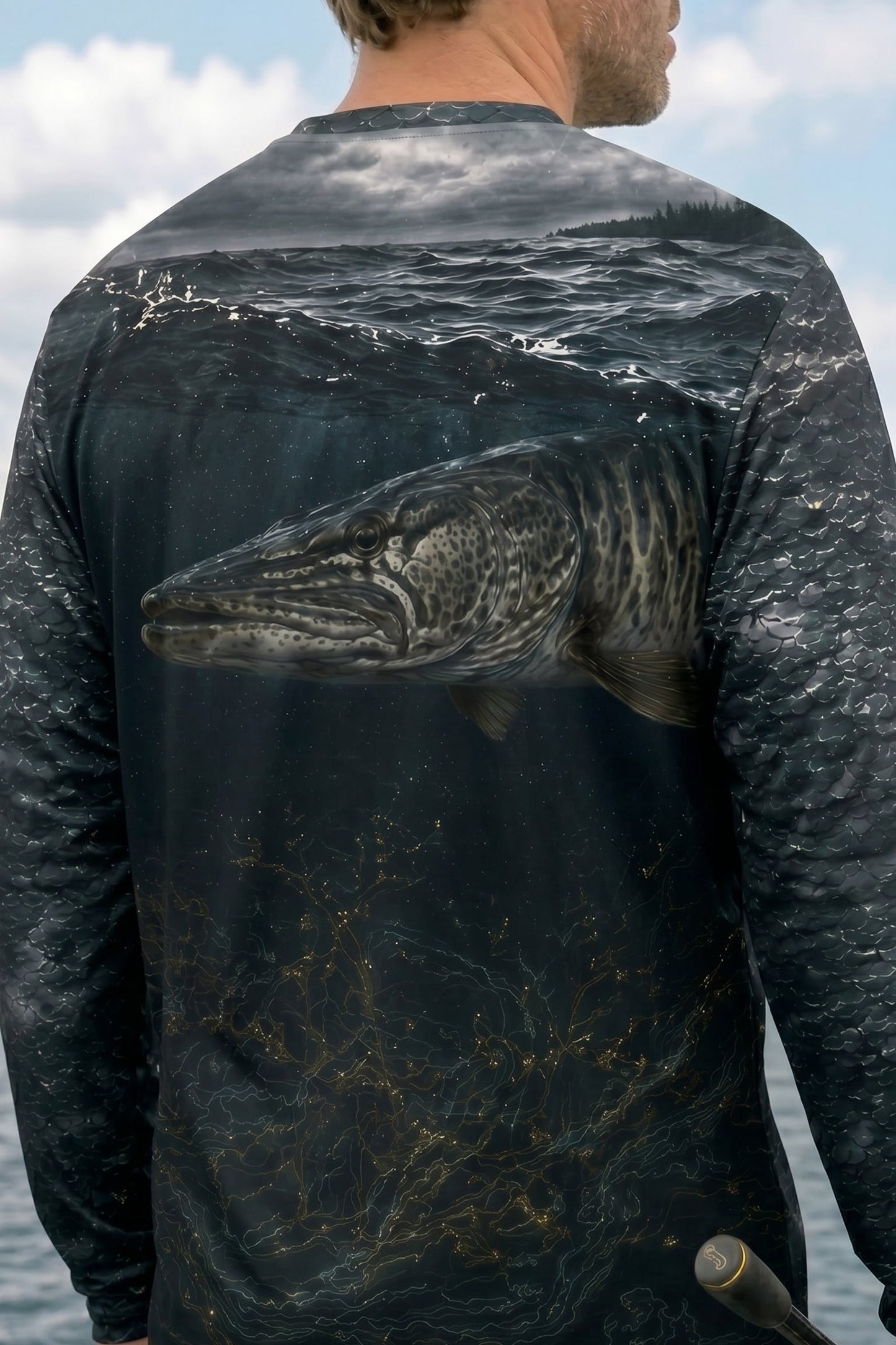 Performance Fishing Long Sleeve - Storm Wave Musky - TBT115