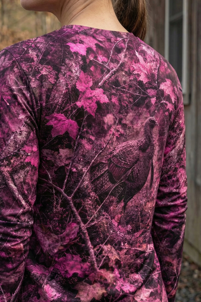 Performance Hunting Long Sleeve - Crimson Timber Turkey - TBT10