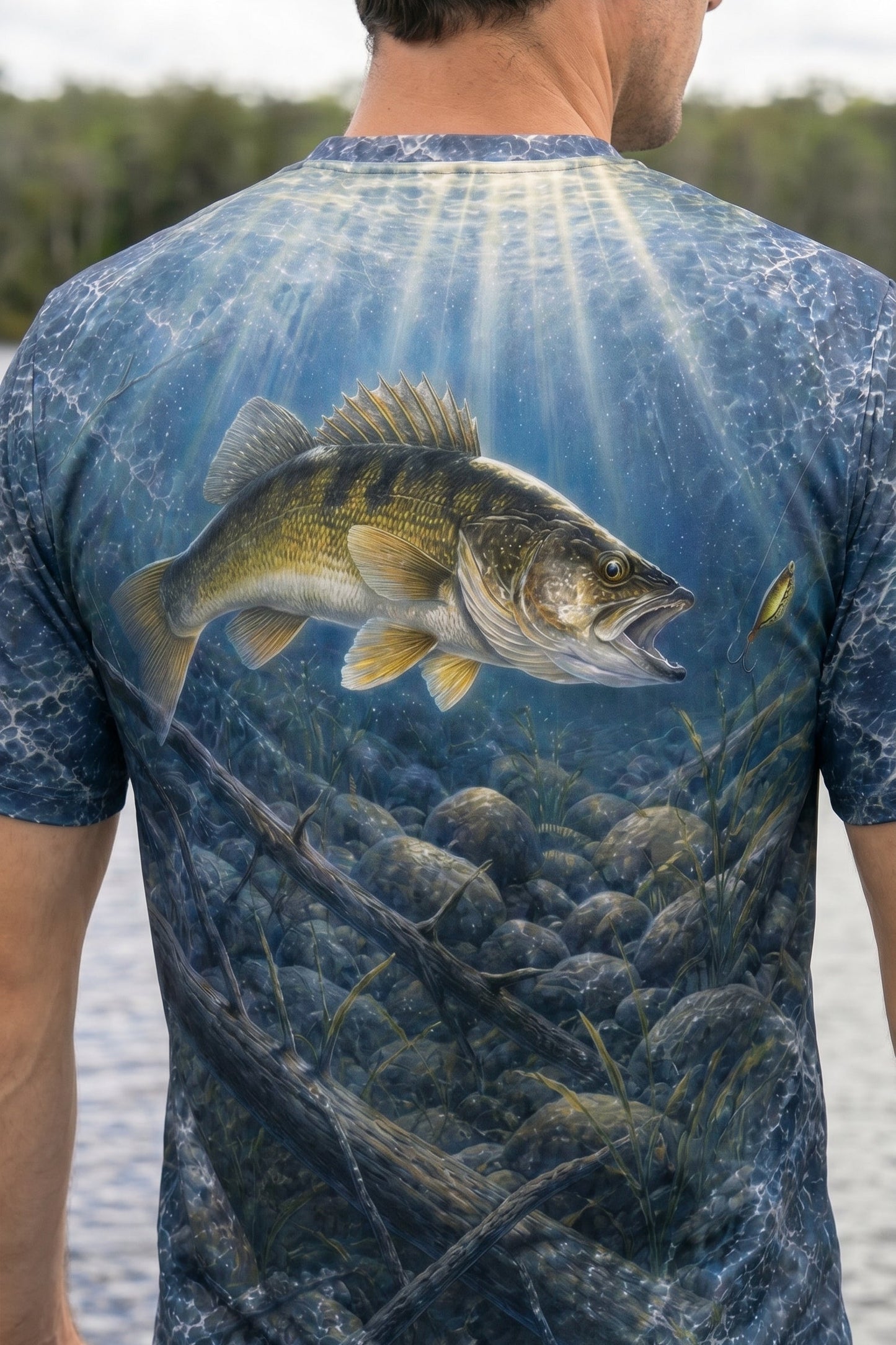 Pro Fishing Short Sleeve - Deep Water Walleye  - AOF23
